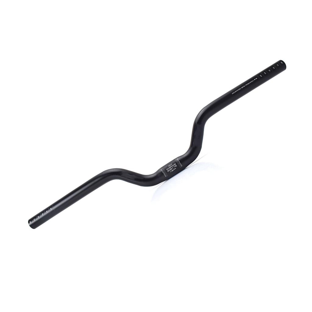Mountain Bike Riser Handlebar 25.4mm Dia Aluminum Alloy Extra Long Bicycle Riser Bar for Folding Bike MTB