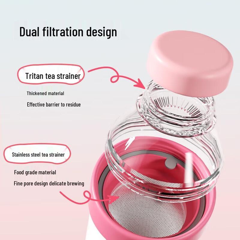 Rhino Life Ceramic Coated Tea Infuser Travel Mug