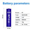 AAA 800mAh NI-MH 1.2V Rechargeable Battery AAA Battery 3A Rechargeable Battery NI-MH Battery for Camera,toys