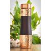 Copper Drinkware Black Silk Finish, Set of 2 Glass and 1 Bottle, Volume - Glass 320 ML, Bottle 950 ML
