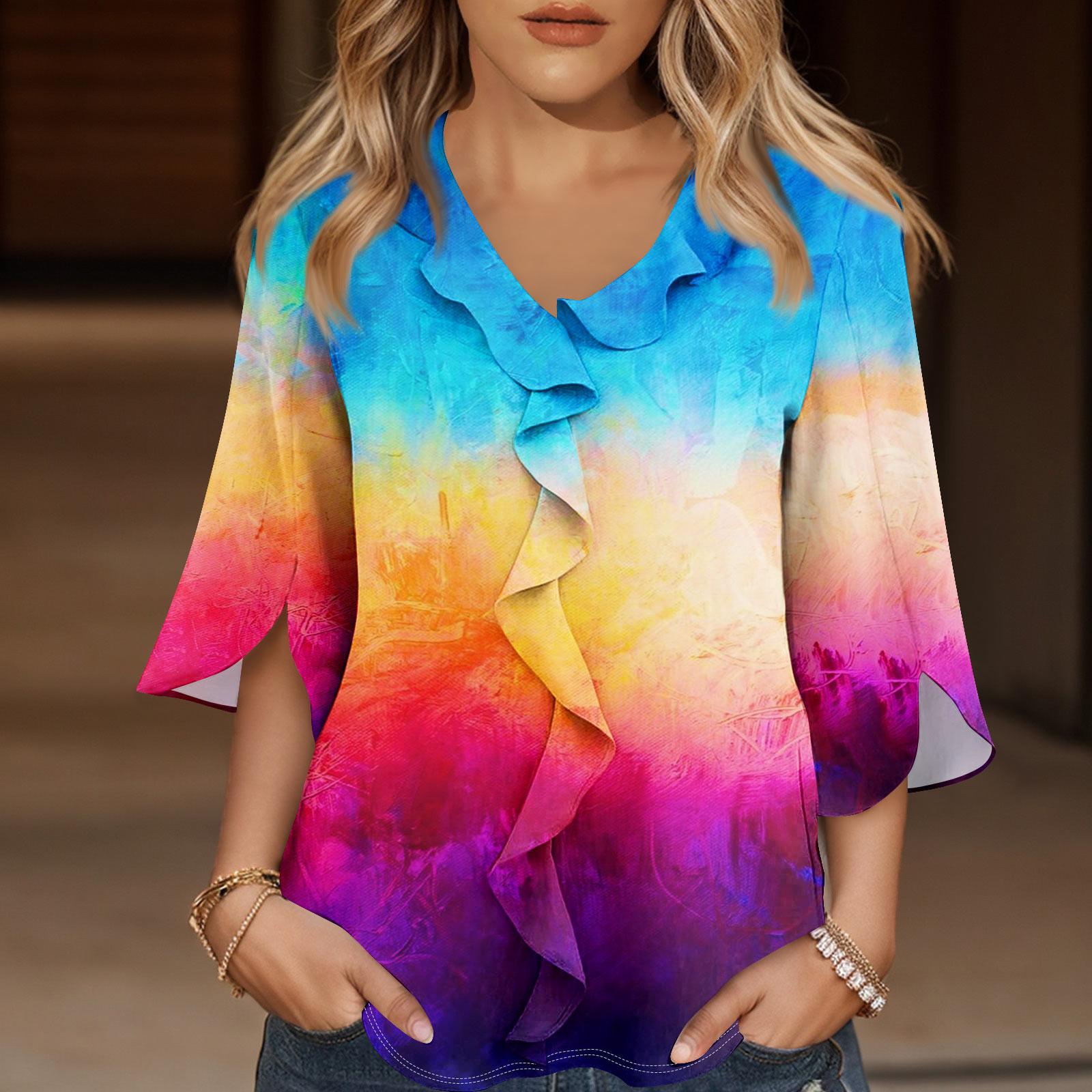 Рубашки с рукавом 3/4 для женщин — фото 12