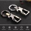 Multifunctional Men's key Chain Metal Waist Belt Clip Anti-lost Buckle Key ring Accessories Car keychain Bottle Opener Pendant