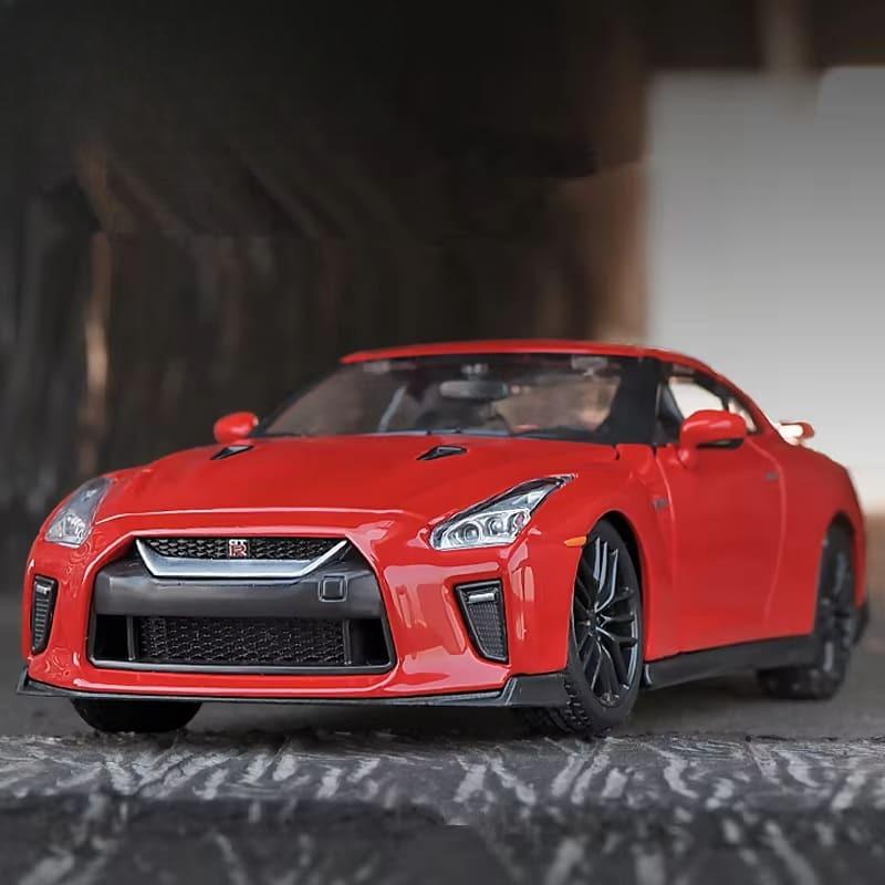 1:24 Static  Simulation GTR R35 Alloy Racing Model Die-cast Metal Sports Car Collection Display High Simulation Children's Toy Boy Gift