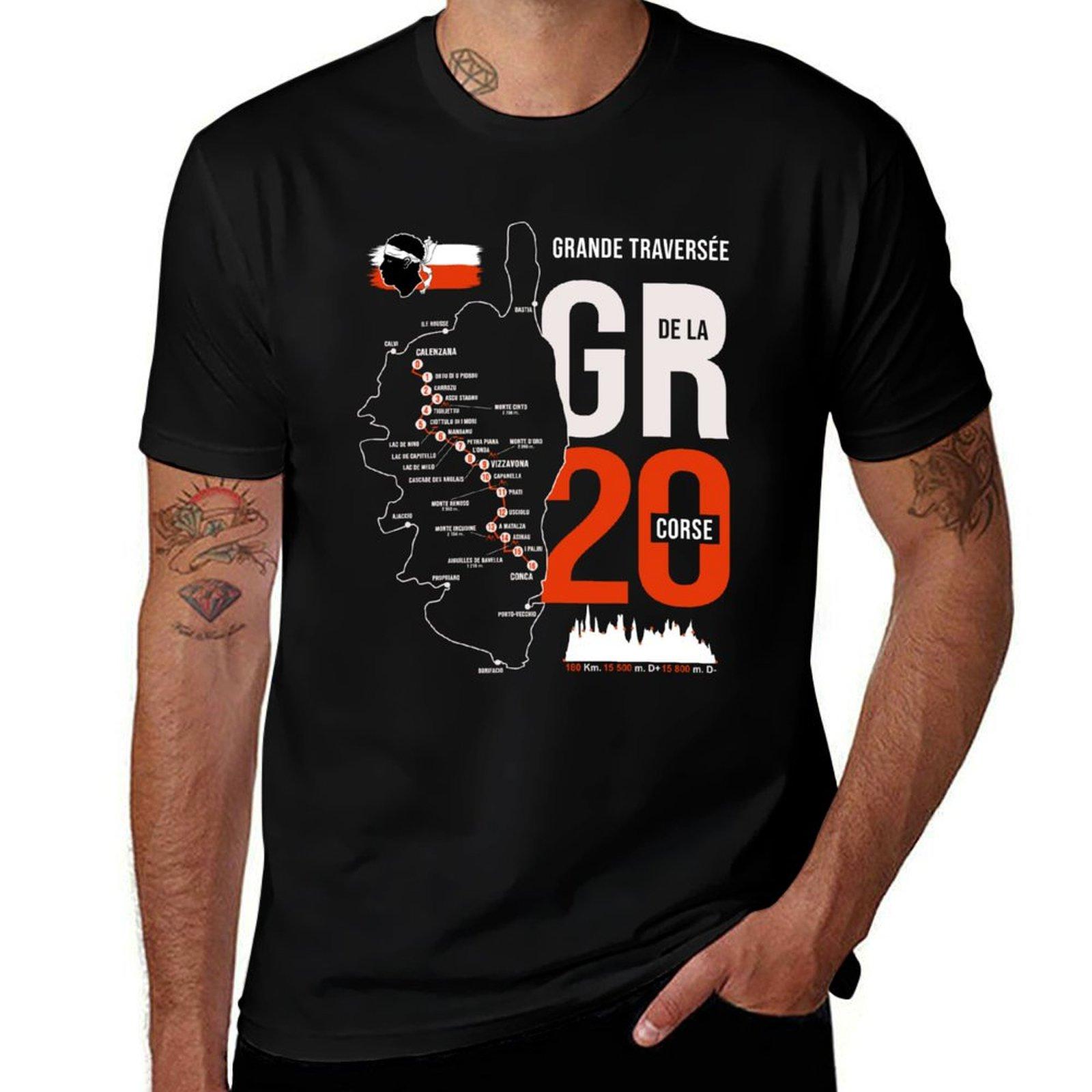

2025 new model GR20 GR 20 Hiking gr 20 Corsica T-Shirt funny costumes anime figures hippie clothes customs design r own outfits 4XL