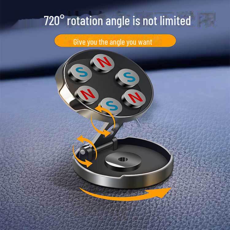 360° Drehbarer Magnetischer Handyhalter aus Metall für Autolenkrad