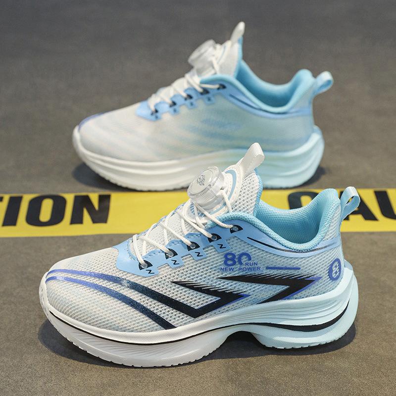 New summer children's running shoes lightweight sports shoes breathable hollow mesh primary school physical education boys and girls