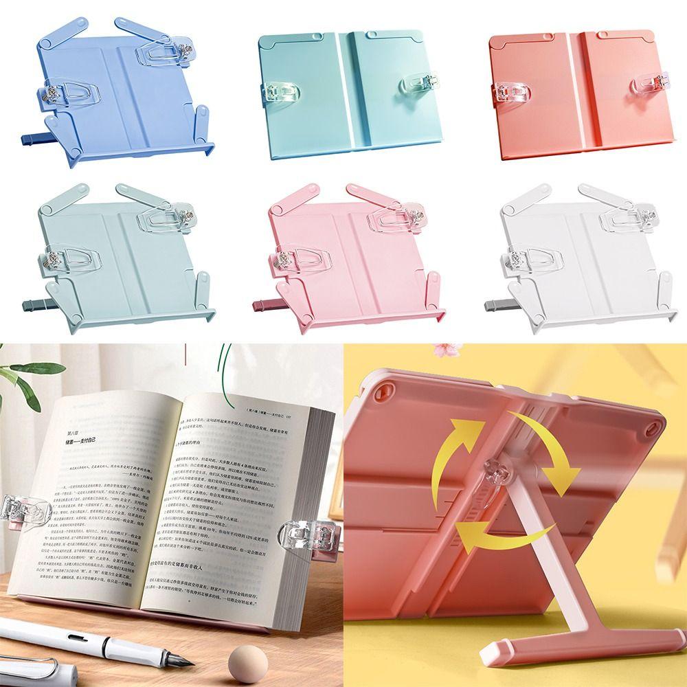 

Tablet Stand Book Stand Solid Color Book Clip Fixed Stand New Desktop Reading Rack green