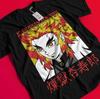 Demon Slayer Shirt Rengoku Kyojuro Tshirt Tanjiro T-Shirt Muzan Doma Akaza Tee BB320