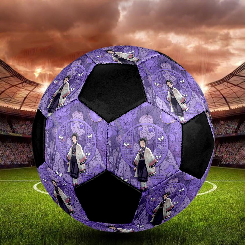 1pc Demon Slayer Kimetsu No Yaiba Football Soccer Ball Size 5 Indoor Soccer Ball Fashion Colorful  Backyard Game -Great For Sports Fans Gift HE8