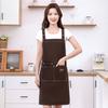 Unisex Waterproof Canvas Apron for Kitchens, Salons, and Catering – Custom Logo/Text Printing Available