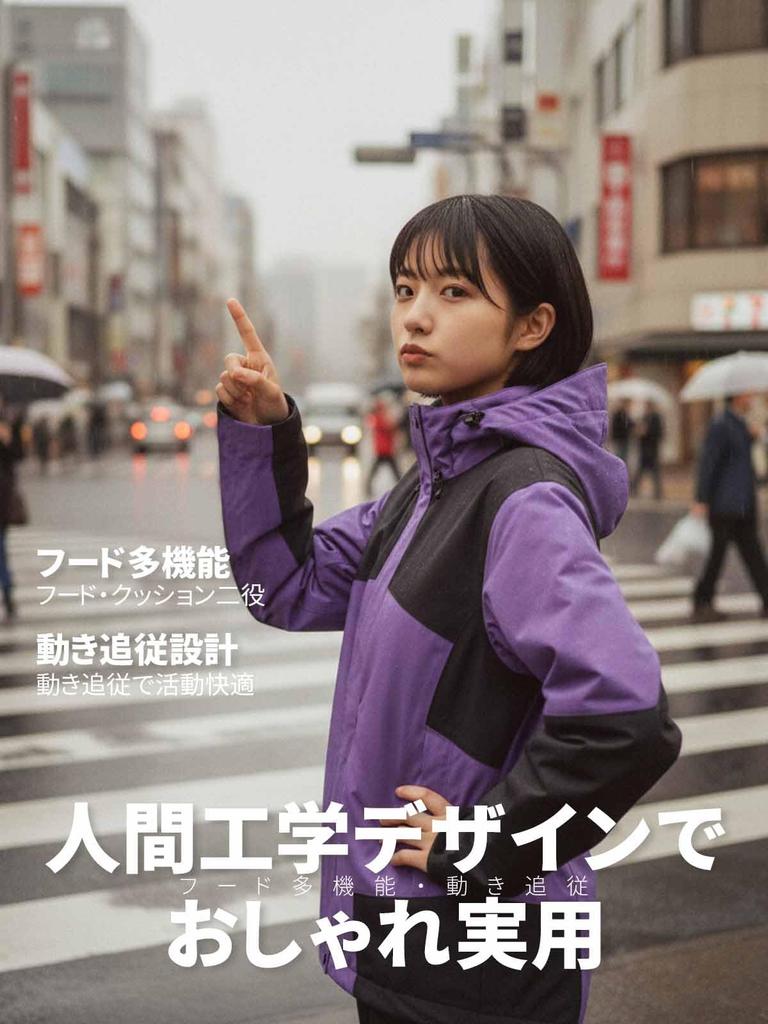 Arashiyama Golf Rainwear Set and Bottom Set Rain Rain Mountain Rain Rain Rainy Season Blue Women's Raincoat, (Top Breathable, Waterproof,