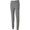Logo Print Elastic Waist Mid Rise Casual Pants Men Bottoms Gray 656582-33