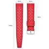 Tropical Silicone Watch Straps 18mm 20mm 22mm Quick Release Watchband for Omega Bracelet Belt Breathable Waterproof Rubber Bands
