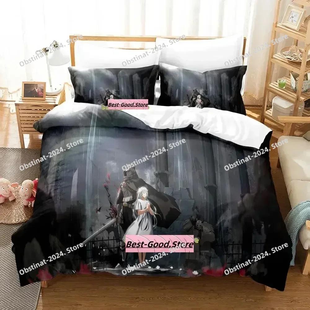 Gamw ENDER LILIES Quietus of the Knights Bedding Set Printed With Pillowcase Bed Duvet Cover Soft Single Double Queen Super King