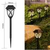 Outdoor Solar Garden Lanterns: Small Palace Chinese Atmosphere Lawn Lights with Ground Stakes