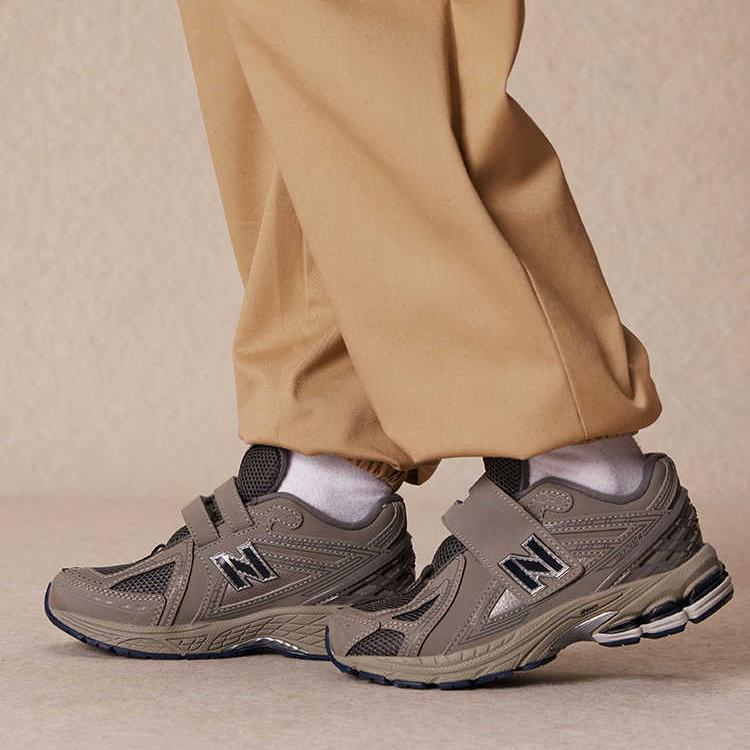 New Balance 1906R Hook & Loop Little Kid Castlerock Natural Indigo Kids Sneakers Grey PV1906RB