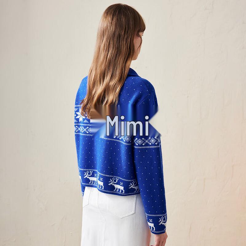 Women's High-End Wool Knit Cardigan Sweater