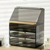 Large Capacity Makeup Organizer with 3 Drawers, Acrylic Cosmetic Storage Box for Vanity Table, Clear Skincare & Perfume Display