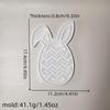 Easter Candy Molds Silicone Non-Stick Craft Supplies Holiday Chocolate Bunny Molds For Cake Cookie Dessert Treat Spring Holiday
