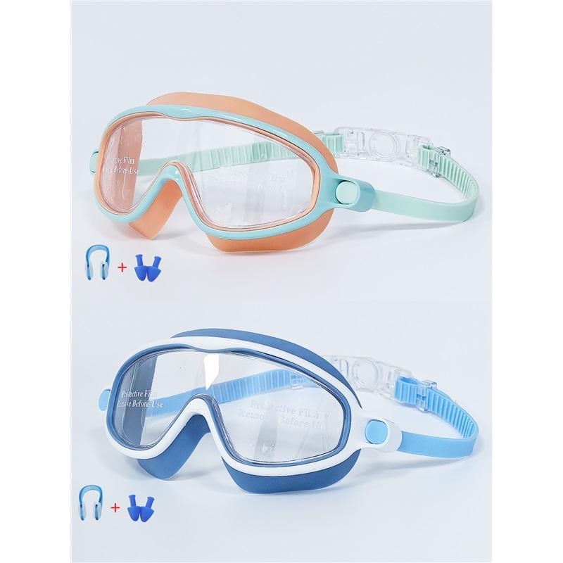 

Дорослі плавальні окуляри з великою оправою HD Водонепроникні Захист від запотівання Окуляри для плавання Унісекс Для дітей та дорослих