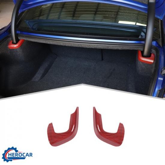Red Interior Tailgate Lift Decor Cover Trim Bezel For Dodge Charger/300C 2011+