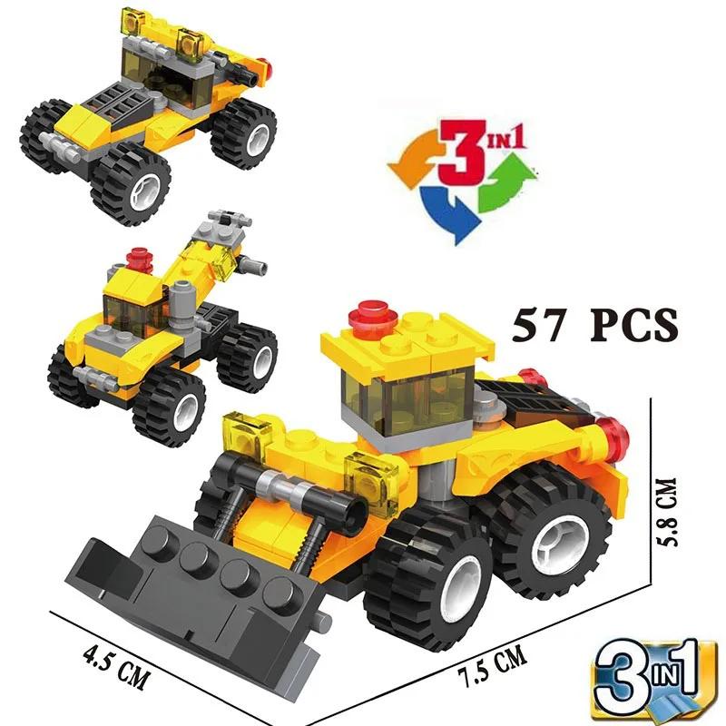 City Patrol Police Motorcycle Car Pursuit Prisoners Model Building Blocks Enlighten Action Figure Toys For Children