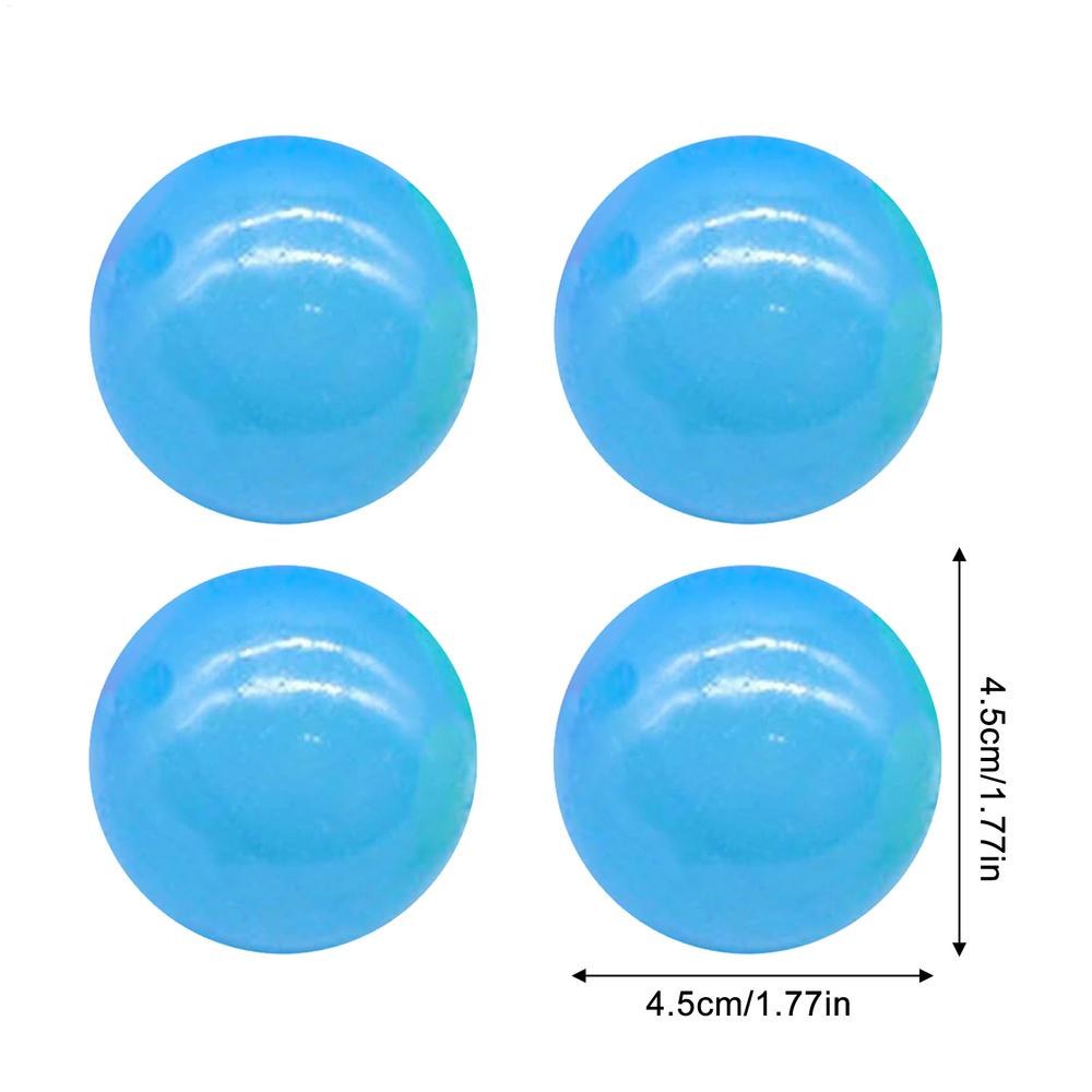 4/6/12pcs Sticky Ceiling Balls Calming Sensory Glow in Dark Ceiling Balls Reusable Party Favors Teens Cool Stuff toy for Family