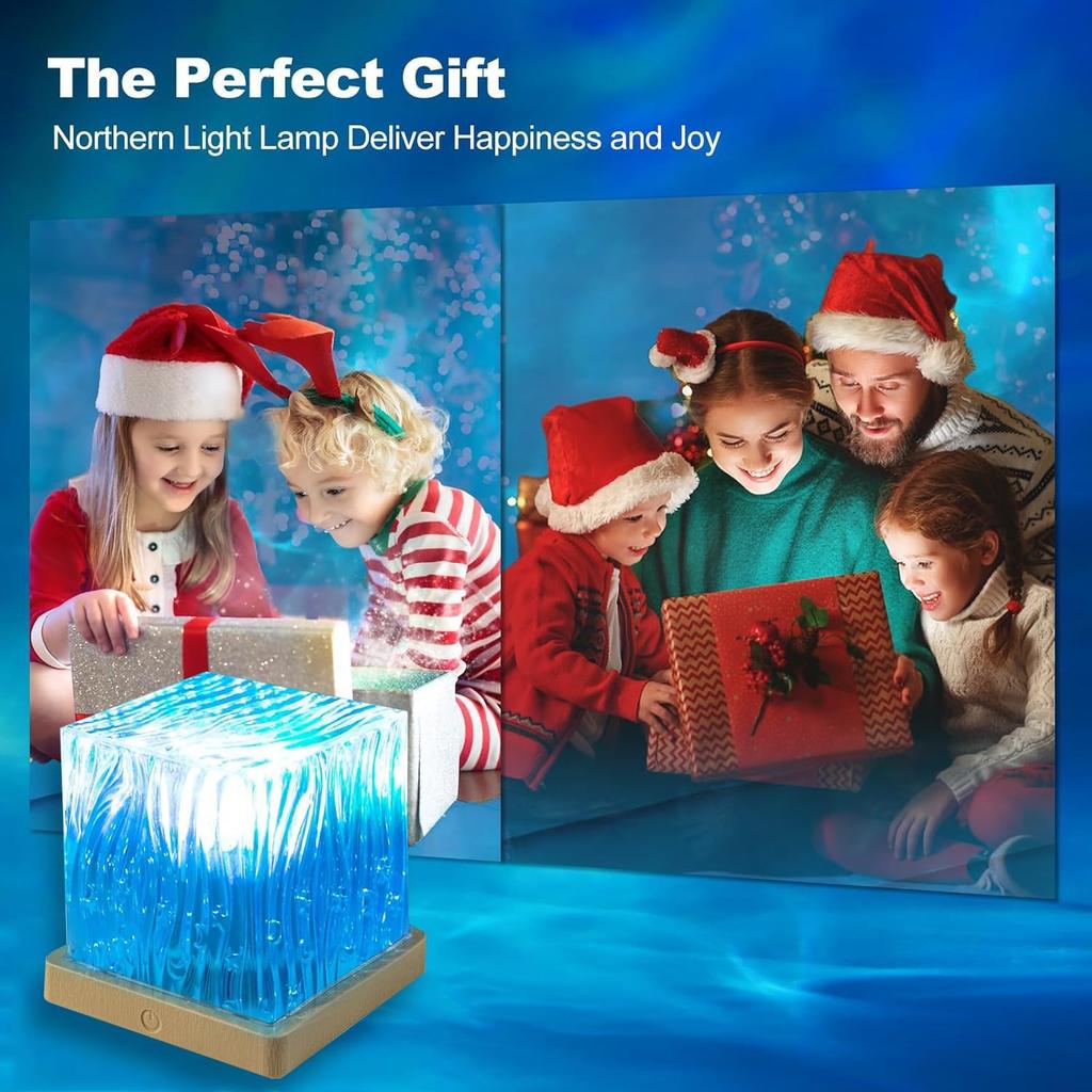 Northern Lights Projector, 16 Colors Rechargeable Aurora Light Projector & Mood Lighting Galaxy Lamp, Remote Night Light for Bedroom, Gift for