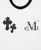 MUCENT Rovio Cross Crack Logo Ringer Short Sleeve Tee