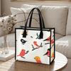 Cute Bird Printed Tote Bag Casual Large Capacity Daily Handbag