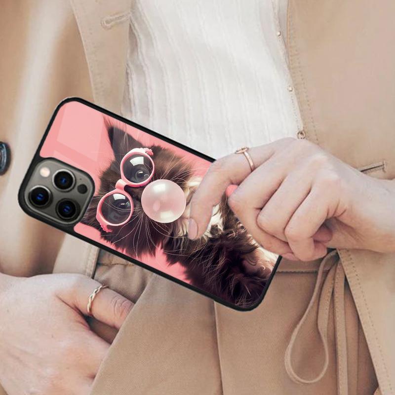 

Funny Cat Cute Magnetic Phone Case For APPLE iPhone 17 Air 16 14 13 12 Pro Max 15 Plus Wireless Charge With MagSafe Cover iPhone 13mini