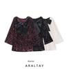 Araltay New Arrival Fashion Style Women's Clothing Fashion All-Match Casual Minimalist Sequin Bows Short Dress