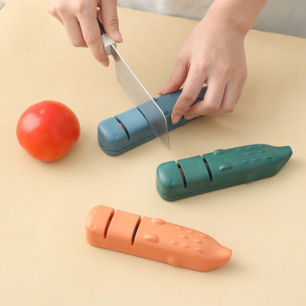 

Милая точилка для ножей в форме аллигатора, многофункциональный точильный камень для ножей, быстрая заточка