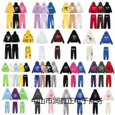 Sp5der Hoodie Herren Damen Oversized Baumwolle Pullover Sweatshirt Mit Folienaufdruck Buchstaben Design Lässig Streetwear