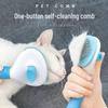 Pet Grooming Comb - Dog & Cat Detangler, Needle Comb & Hair Cleaner Tool