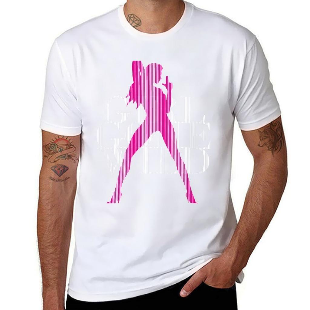 Camiseta Girl Gone Wild Camiseta Básica de Manga Corta Mezcla de Algodón
