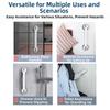 2pcs Extra-Strong Suction Grab Bars Safety Handles No Drill Installation For Home Bathroom Accessories