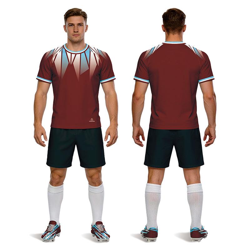 Adult Football Kit: Quick-Drying, Moisture-Wicking, Fast-Drying Short Sleeve Sportswear