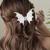 Women Hair Clip Halloween Bat Shape Shark Hair Claw Anti-slip Teeth Metal Grabbing Clips Hair Accessories