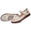 Fashion AIYUQI 2025 new women's sandals Flat-soled non-slip hollow women shoes Summer large-size female sandals