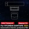Interior Film for HYUNDAI SANTAFE 2024 Car Center Console Screen Protective Film Anti-scratch Repair Clear Sticker Accessories