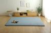 Ikehiko Rug Carpet Rectangle Approximately 3 Tatami SARARI Blue Approximately 185 X 240cm Simple Volume All Seasons Pile Soundproofing #4978439