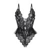 Women’s Sexy Lace Sheer Bodysuit Sweet Pure Style Backless Open-Crotch Lingerie