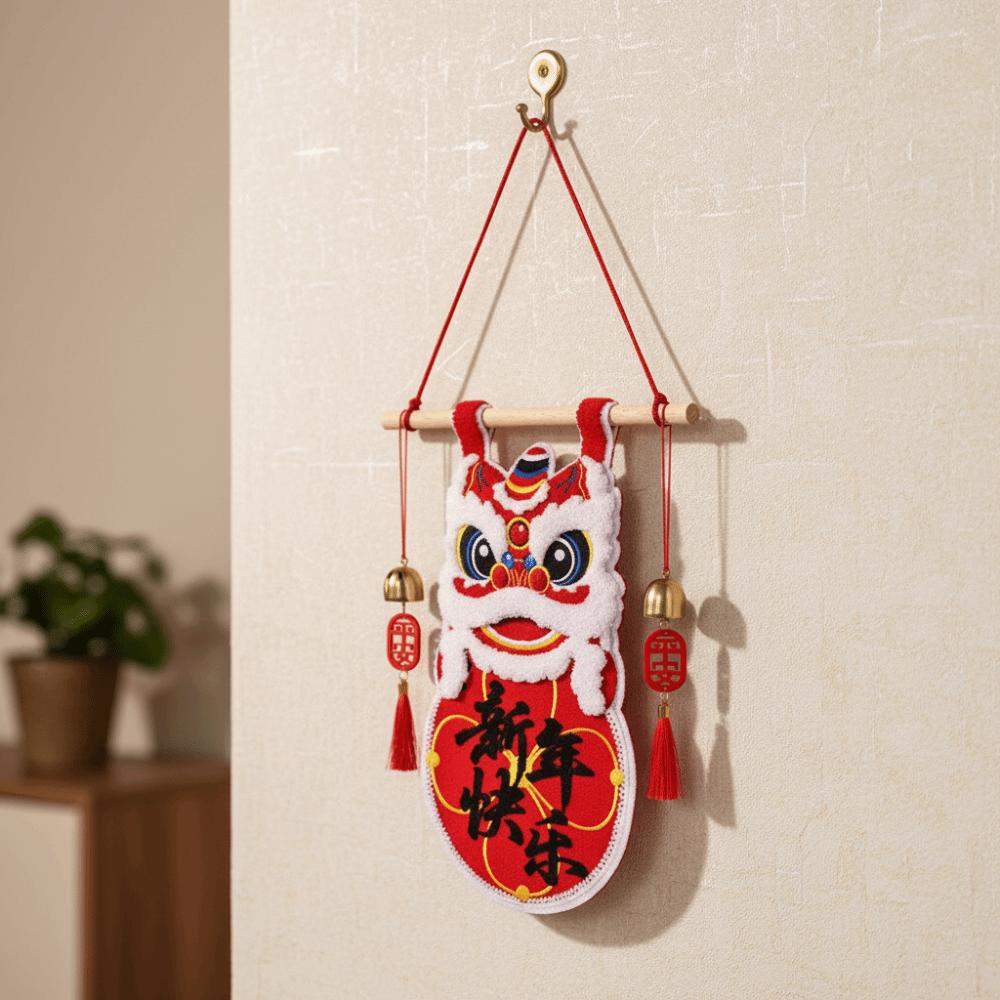 Lion Dance New Year Decorations Exquisite Door Decoration Spring Festival Decoration  Living Room