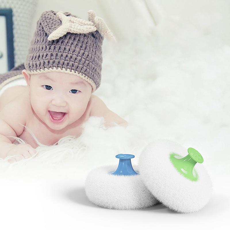 Talcum Powder Powder Puff With Box Baby Soft Face Body Cosmetic Powder Puff Talcum Powder Sponge Box Case Container