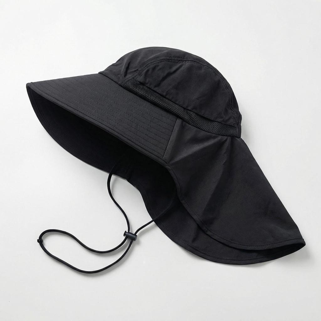 Women's Foldable Outdoor Sun Fishing Hat & Shawl for Summer Mountaineering