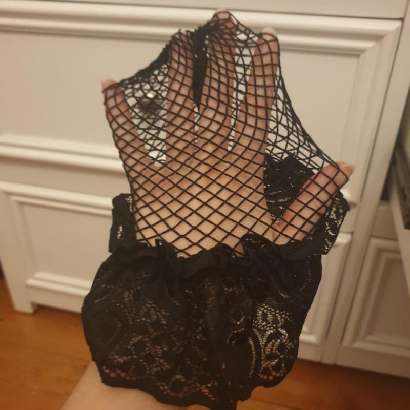 Black White Red Lace Top Silicone Hold Up Thigh High Stockings Women Sexy Fishnet Transparent Lingerie Hot Pole Dance Clubwear