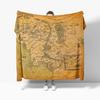Coperta di Flanella Stampa Mappa TERRA DI MEZZO Coperta Accogliente Morbida Leggera Calda 30x40 pollici 40x50 pollici per Divano Letto