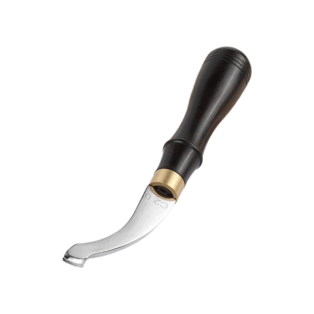 Leather Edger Creaser Wooden Handle Leather Shallow Slot Edging Device Trimmer Grooving Creasing Leather Edging Creaser