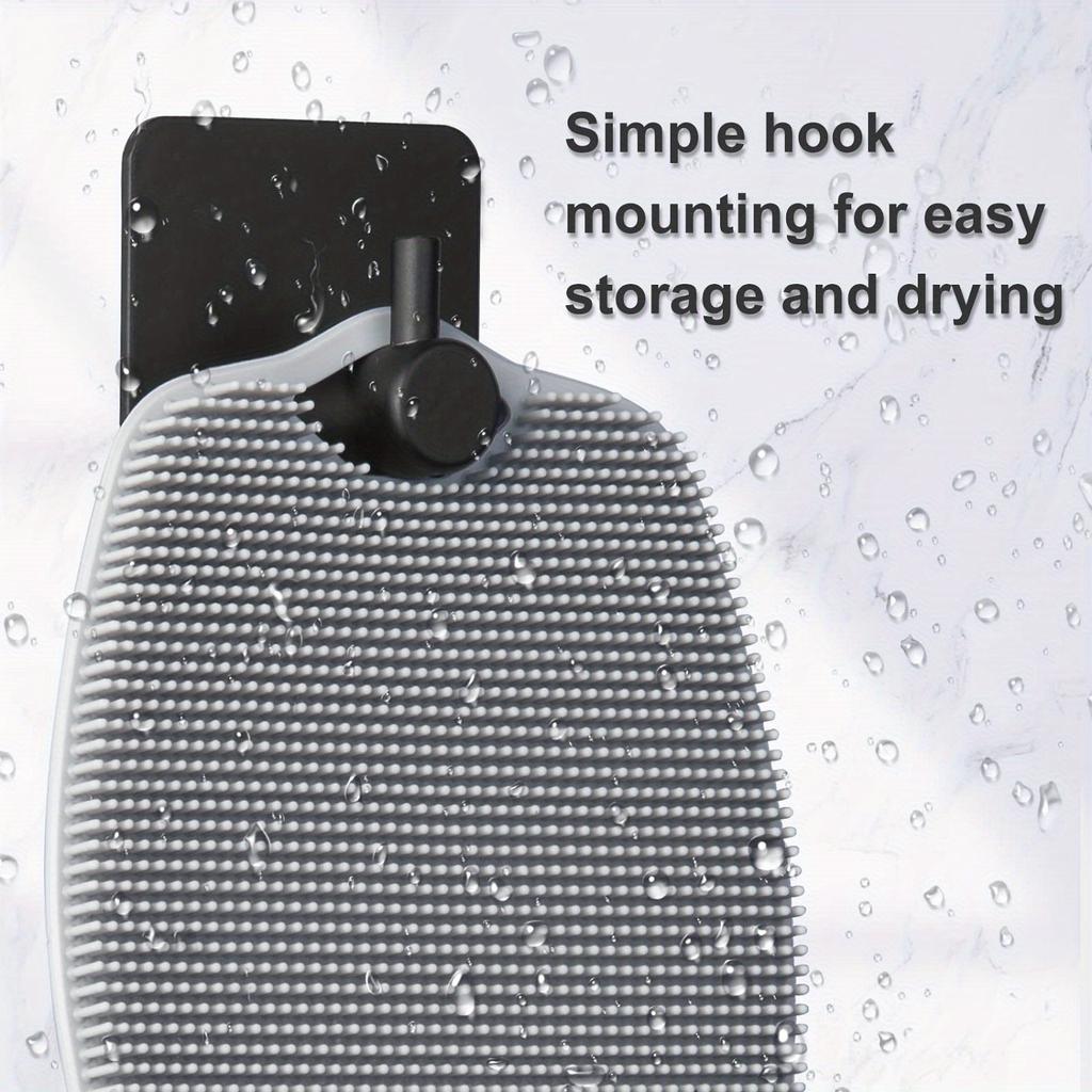 Oval Shaped Shower Brush, TPR Material, Body Scrubber Clean Tools, Multi-color Bath Brush, Bathroom Accessories, Shower Specific